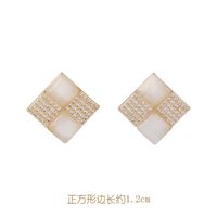 925 Silver Needle Popular Cat's Eye Earrings Korean Simple And Elegant Earrings New Wholesale Nihaojewelry sku image 9