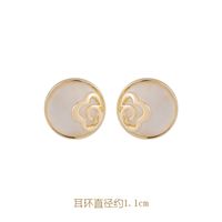 925 Silver Needle Popular Cat's Eye Earrings Korean Simple And Elegant Earrings New Wholesale Nihaojewelry sku image 2