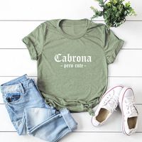 Women's T-shirt Short Sleeve T-shirts Casual Letter main image 37