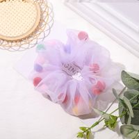 Spring New Fashion Mesh Solid Color Ribbon Cheap Scrunchies Wholesale sku image 44