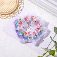 Spring New Fashion Mesh Solid Color Ribbon Cheap Scrunchies Wholesale sku image 63