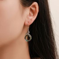 Fashion Ethnic Style Colorful Crystal Peacock Gradient Earrings Creative Jewelry Wholesale Nihaojewelry main image 6