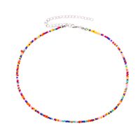 Bohemian Style  Short Necklace Women Ethnic Style Beaded Necklace Colorful Millet Bead Necklace main image 2