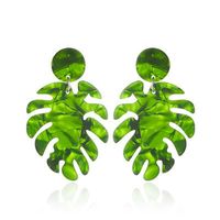 New Fashion Bohemian Style Exaggerated Hit Color Leaf Earrings Jewelry Wholesale Nihaojewelry main image 1