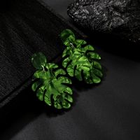 New Fashion Bohemian Style Exaggerated Hit Color Leaf Earrings Jewelry Wholesale Nihaojewelry main image 5