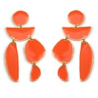 Fashion Irregular Geometric Dripping Multi-layer Earrings Punk Round Earrings Jewelry Wholesale Nihaojewelry main image 5