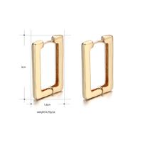 Fashion C Shape Copper No Inlaid Earrings main image 6