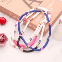 Fashion Casual Style Colored Soft Ceramic Choker Necklace Fashion 6mm Disc Necklace Wholesale Nihaojewelry main image 4