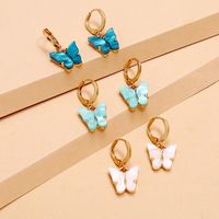 Hot Sale Set Earrings Fashion Simple Retro Shell Butterfly 3-piece Earrings Wholesale Nihaojewelry main image 4