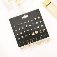 20 Pairs Card Combination Set Earrings Small And Cute Earrings Ear Jewelry Wholesale Nihaojewelry main image 5