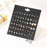 New Hot Sale Earring Set Geometric Shape 30 Pairs Of Earrings Wholesale Nihaojewelry main image 4
