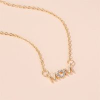 Fashion Simple English Letter Necklace Mother Pendant Clavicle Chain Mom Mother's Day Necklace main image 5