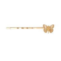 New Fashion Metal Plating Butterfly Hairpin Clip Side Clip Simple Geometric Gold Hairpin Wholesale Nihaojewelry sku image 1