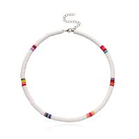 Fashion Casual Style Colored Soft Ceramic Choker Necklace Fashion 6mm Disc Necklace Wholesale Nihaojewelry sku image 2