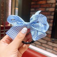 Korean Side Clip Girl Sweet Hair Accessories Red Plaid Bow Hairpin Wholesale Nihaojewelry sku image 3