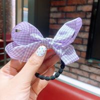 Korean Side Clip Girl Sweet Hair Accessories Red Plaid Bow Hairpin Wholesale Nihaojewelry sku image 5