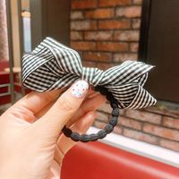 Korean Side Clip Girl Sweet Hair Accessories Red Plaid Bow Hairpin Wholesale Nihaojewelry sku image 7