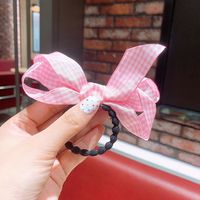 Korean Side Clip Girl Sweet Hair Accessories Red Plaid Bow Hairpin Wholesale Nihaojewelry sku image 8