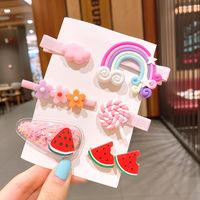 Korean Hairpin Color Word Clip Side Clip Small Clip Headdress Hairpin Wholesale Nihaojewelry sku image 1
