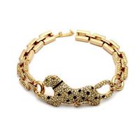 Fashion Full Diamond Cheetah Bracelet Popular  Hot-selling Jewelry Wholesale Nihaojewelry sku image 3