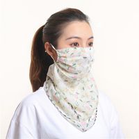 Sunshade Summer Anti-ultraviolet Chiffon Veil Mask Neck Guard Breathable Mask Wholesale Nihaojewelry sku image 17