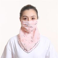 Sunshade Summer Anti-ultraviolet Chiffon Veil Mask Neck Guard Breathable Mask Wholesale Nihaojewelry sku image 19