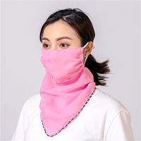 Summer Sunscreen Mask Neck Guard Breathable Sunshade Summer Uv Protection Chiffon Veil Wholesale Nihaojewelry sku image 15