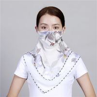 Summer Sunscreen Mask Neck Guard Breathable Sunshade Summer Uv Protection Chiffon Veil Wholesale Nihaojewelry sku image 18
