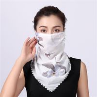 Sunshade Summer Anti-ultraviolet Chiffon Veil Mask Neck Guard Breathable Mask Wholesale Nihaojewelry sku image 14