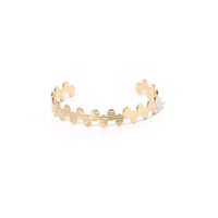 Roman Numeral Open Bracelet Fashion Style Women's Gold Hollow Geometric Irregular Bracelet Jewelry Wholesale Nihaojewelry sku image 3