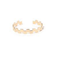 Roman Numeral Open Bracelet Fashion Style Women's Gold Hollow Geometric Irregular Bracelet Jewelry Wholesale Nihaojewelry sku image 5