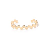 Roman Numeral Open Bracelet Fashion Style Women's Gold Hollow Geometric Irregular Bracelet Jewelry Wholesale Nihaojewelry sku image 14