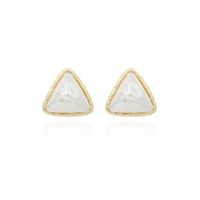 Simple Geometric Triangle Earrings Korean Pearl Earrings Wholesale Nihaojewelry sku image 1