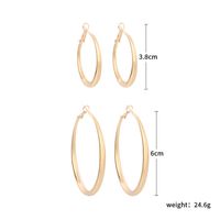 New Trendy Ear Hoop Earrings Feminine Ring Exaggerated Large Hoop Earrings Wholesale Nihaojewelry sku image 1