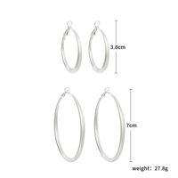 New Trendy Ear Hoop Earrings Feminine Ring Exaggerated Large Hoop Earrings Wholesale Nihaojewelry sku image 2