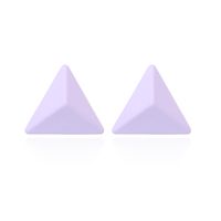 New Style Purple Geometric Triangle Earrings Summer Bright Temperament Earrings Wholesale Nihaojewelry sku image 2