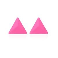 New Style Purple Geometric Triangle Earrings Summer Bright Temperament Earrings Wholesale Nihaojewelry sku image 3