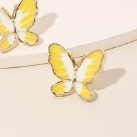 Simple Two-color Butterfly 925 Silver Needle Earrings Korean Trendy Earrings Wholesale Nihaojewelry main image 4