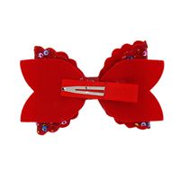 Girls Three-tier Bow-knot Hairpin Children's Sequined Bow-knot Edging Clip Colored Hair Clips Wholesale main image 6