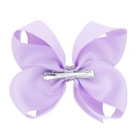 Children Angel Wings Bow Hairpin Girl Solid Color 6 Inch Bow Clip 16 Colors Hair Clips Wholesale main image 5