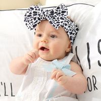 Printing Children's Bow Headband Foreign Trade Children's Jewelry Wholesale Baby Bow Headband Wholesale main image 3
