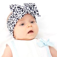 Printing Children's Bow Headband Foreign Trade Children's Jewelry Wholesale Baby Bow Headband Wholesale main image 4