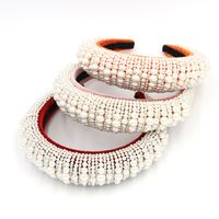 Baroque Headband Fashion Hair Accessories Headband Handmade Pearl Metal Catwalk Street Shooting Hairband Ci Nihaojewelry main image 2