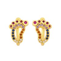 Clip D&#39;oreille Semelle Exagérée Bijoux En Forme De C Couleur Diamant Cinq Branches Étoile Oreille Clip En Gros Nihaojewelry main image 3