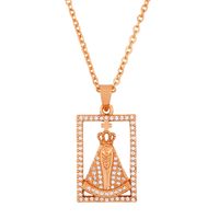 Retro Fashion Popular Geometric Virgin Diamond Pendant Accessories Wholesale Nihaojewelry main image 4
