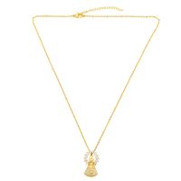 Pope Crown Cross Necklace Ladies Fashion New Popular Pendant Necklace Wholesale Nihaojewelry main image 5