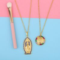 Heißer Verkauf Jungfrau Maria Halskette Anhänger Frauen Europäische Und Amerikanische Mode Neue Produkte Accessoires Notre Dame Anhänger Nkr14 main image 6