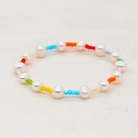 Korean Style Simple Baroque Natural Beautiful Pearl Rice Bead Bracelet Wholesale Nihaojewelry main image 4