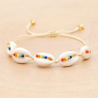 Rainbow Beads Woven Small Bracelet Beach Natural Shell Handmade Small Jewelry Wholesale Nihaojewelry main image 4