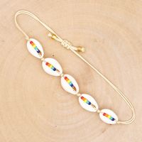 Rainbow Beads Woven Small Bracelet Beach Natural Shell Handmade Small Jewelry Wholesale Nihaojewelry main image 5